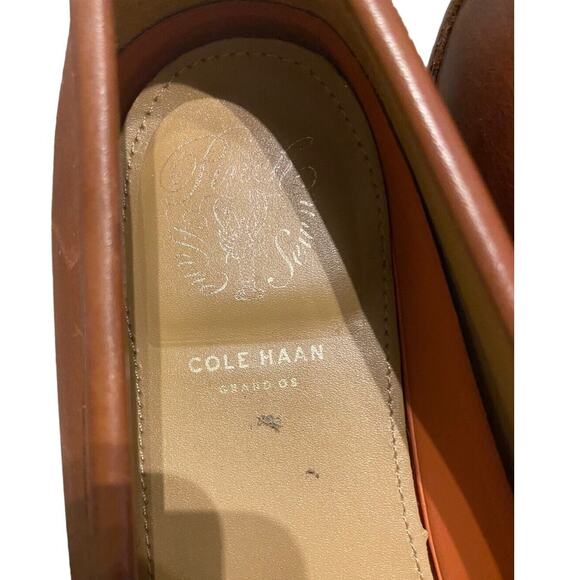 Cole Haan Caddie Bow Tan Chestnut Brown Loafer Men's Size 9.5 Corpcore Business - Picture 4 of 8